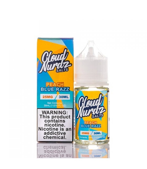 Peach Blue Razz - Cloud Nurdz Salts E-Juice [Nic Salt Version]