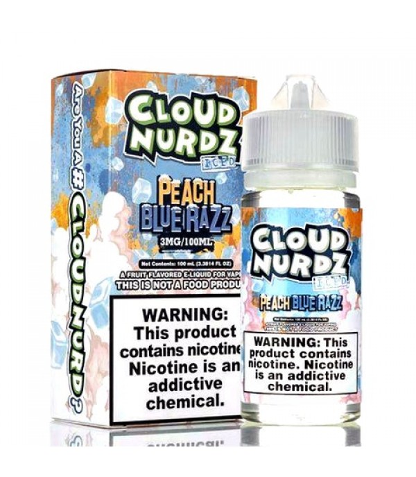 Peach Blue Razz Iced - Cloud Nurdz E-Juice (100 ml)