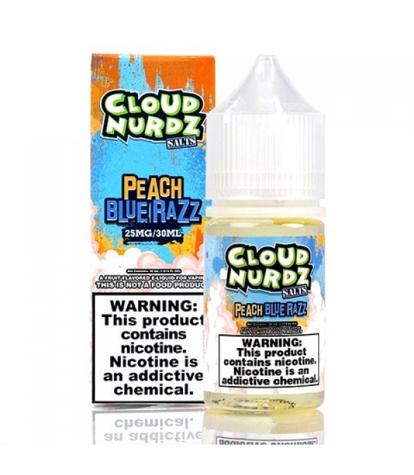 Peach Blue Razz - Cloud Nurdz Salts E-Juice [Nic Salt Version]