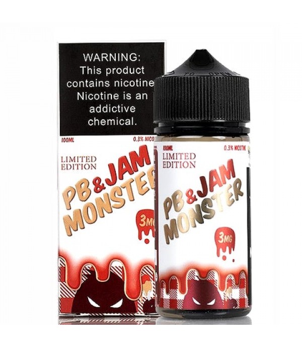 PB & Strawberry Jam - Jam Monster E-Juice (100 ml)