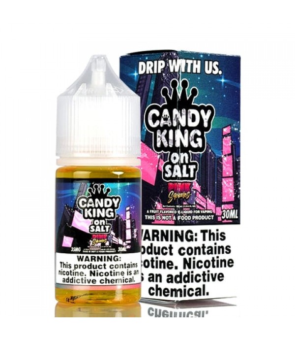 Pink Squares on Salt - Candy King E-Juice