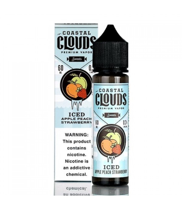 Iced Apple Peach Strawberry - Coastal Clouds E-Juice (60 ml)