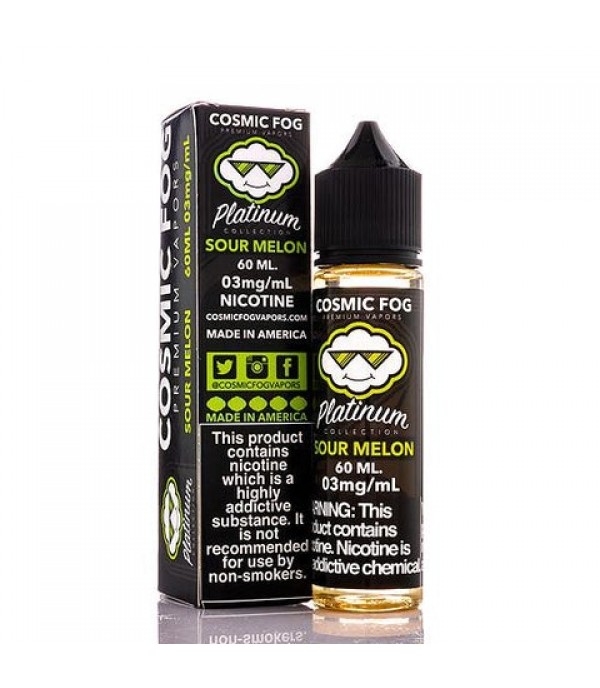 Sour Melon - Cosmic Fog Platinum Collection E-Liquid (60ml)