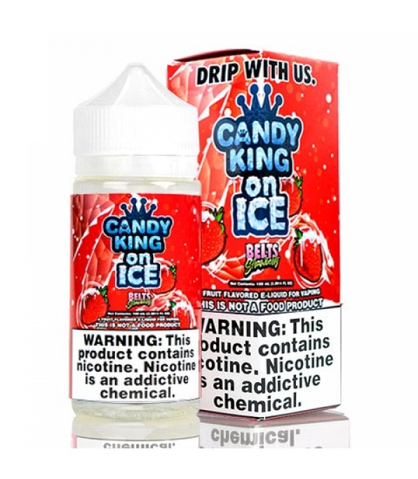 Strawberry Belts on Ice - Candy King E-Juice (100 ml)