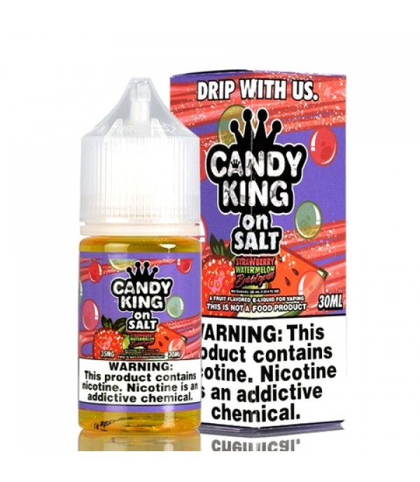 Strawberry Watermelon Bubblegum on Salt - Candy King E-Juice