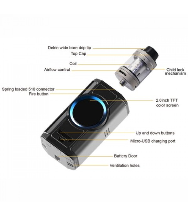 Aspire Dynamo 220W Starter Kit (w/ Nepho Tank)