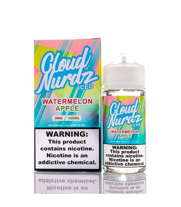 Watermelon Apple Iced - Cloud Nurdz E-Juice (100 ml)