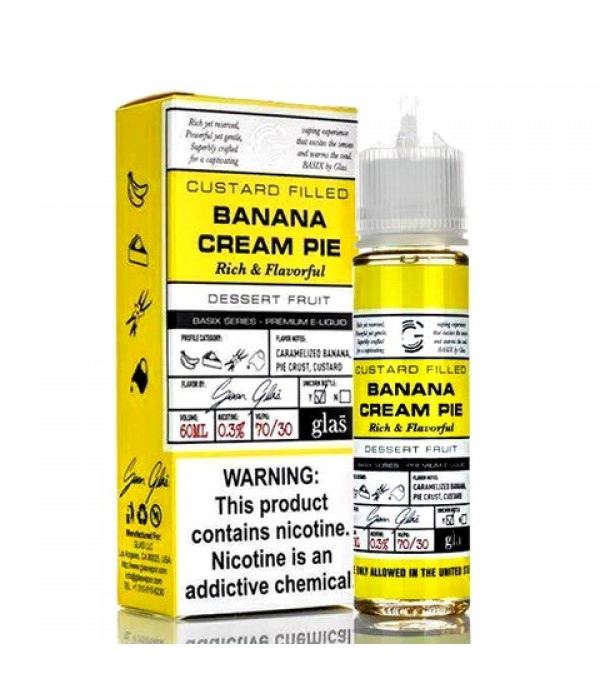 Banana Cream Pie - Glas Basix E-Juice (60 ml)