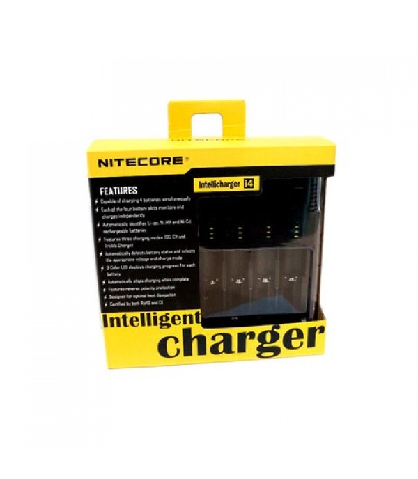 Nitecore Sysmax Intellicharge i4 4-Channel Smart Battery Charger